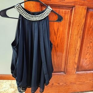 Beaded sleeveless top